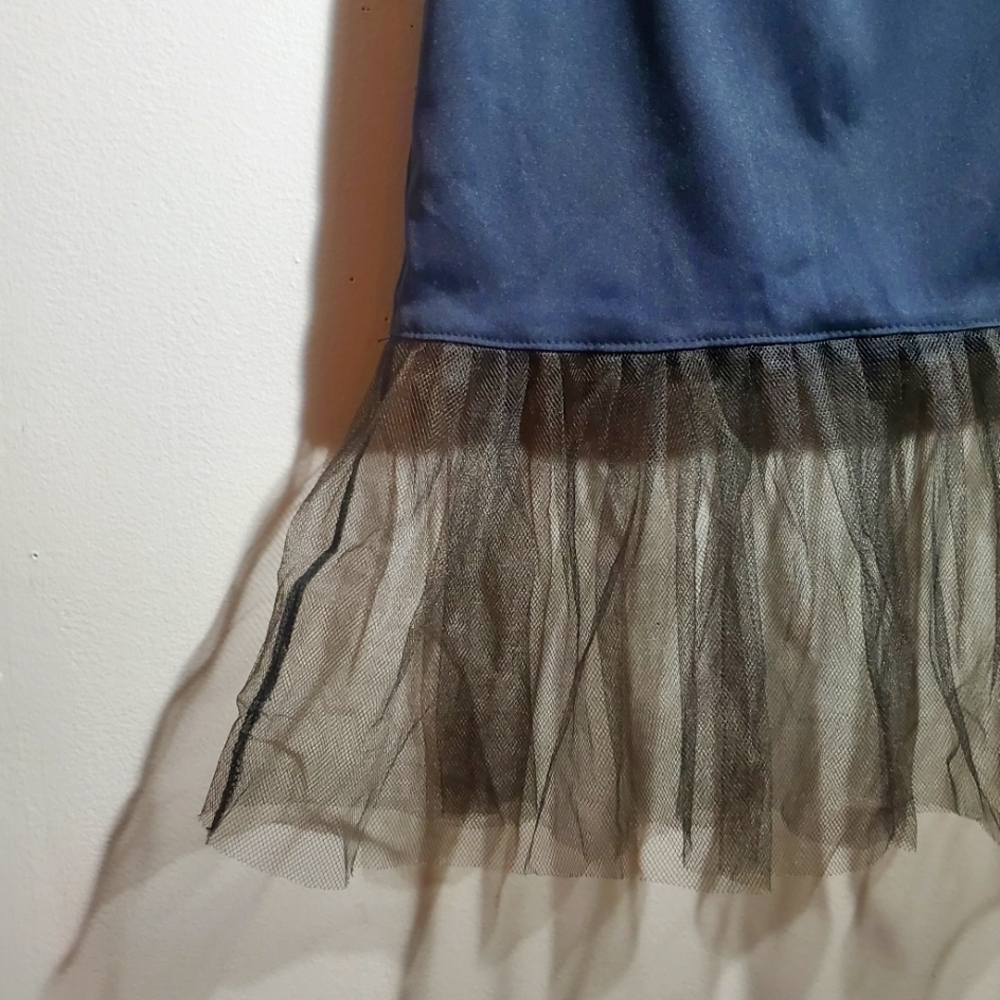 Black Tulle Skirt Retro Half-Slip, Tutu, Skirt Extender, Woman's Size 2 - Picture 3 of 7